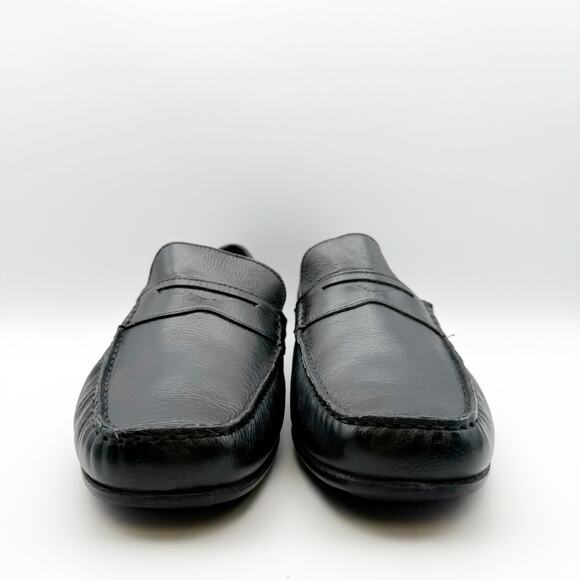 Marc Joseph New York Mens Nebraska Loafers US 11 Black Leather Grainy Shoe NIB main image 4